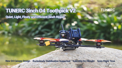 Support d'unité aérienne TuneRC DJI O4 Pro (PETG+kit de vis)